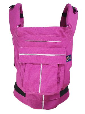 Fuşya Üç Cepli Ergonomik Kanguru
