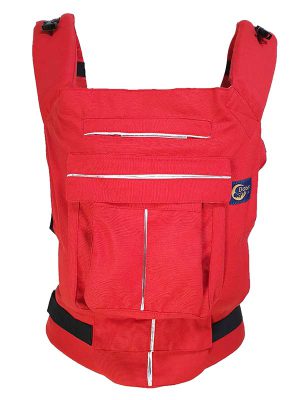 Kırmızı Üç Cepli Ergonomik Kanguru