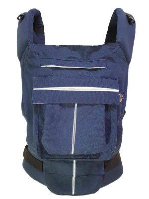 Lacivert Üç Cepli Ergonomik Kanguru